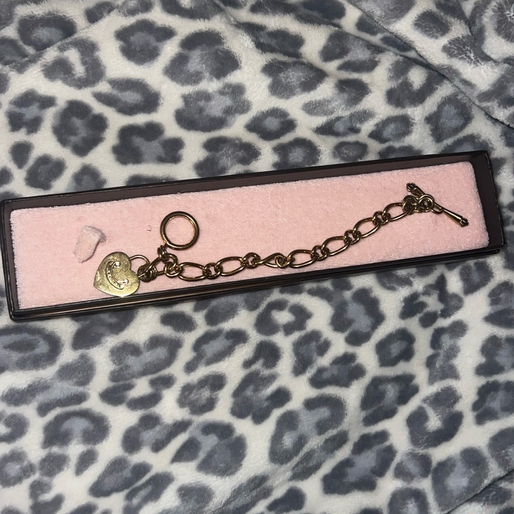 Authentic Y2K Juicy Couture Gold Charm bracelet